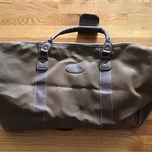 Weekender Brown Leather Duffle Bag
